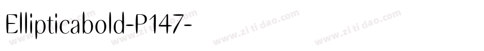 Ellipticabold-P147字体转换