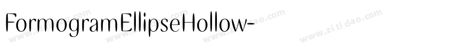 FormogramEllipseHollow字体转换