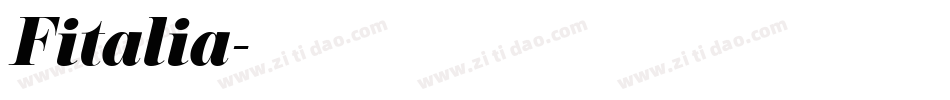 Fitalia字体转换