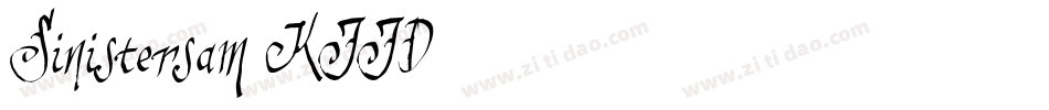 Sinistersam-KJJD字体转换