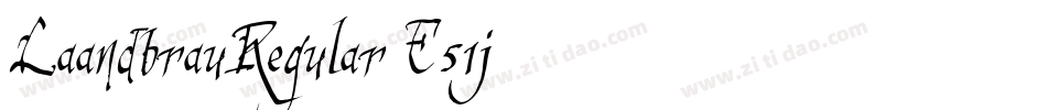 LaandbrauRegular-E51j字体转换