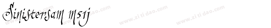 Sinistersam-m51j字体转换