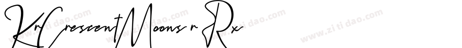 KrCrescentMoons-r3Rx字体转换