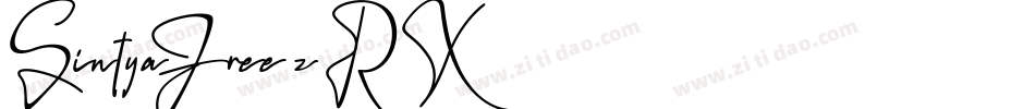 SintyaFree-z8RX3字体转换 SintyaFree-z8RX3字体转换
