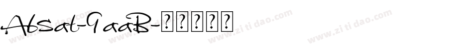 Absat-9aaB字体转换