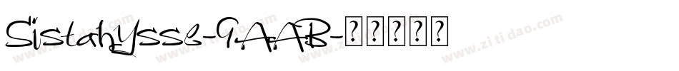 SistahYsse-9AAB字体转换