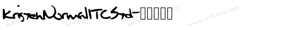 KristenNormalITCStd字体转换