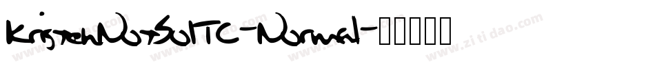 KristenNotSoITC-Normal字体转换