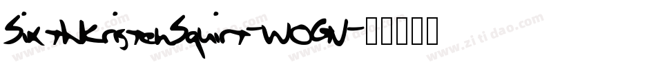 SixthKristenSquirt-WOGV字体转换