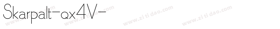 Skarpalt-qx4V字体转换 Skarpalt-qx4V字体转换
