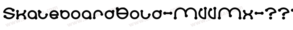 SkateboardBold-MVVMx字体转换