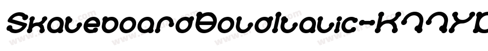 SkateboardBoldItalic-K77YD字体转换