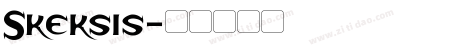 Skeksis字体转换