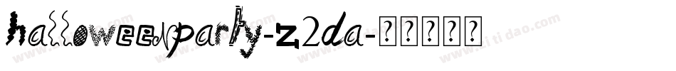 HalloweenParty-z2da字体转换