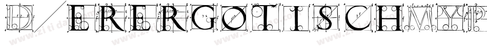 Duerergotisch-6YPA字体转换