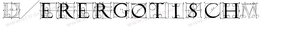 Duerergotisch字体转换