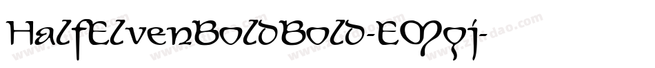 HalfElvenBoldBold-EMqj字体转换