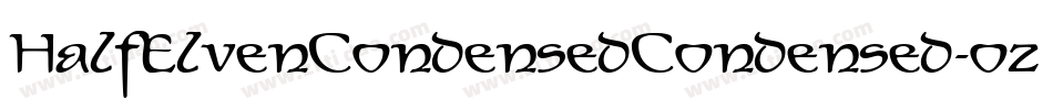 HalfElvenCondensedCondensed-ozB4字体转换