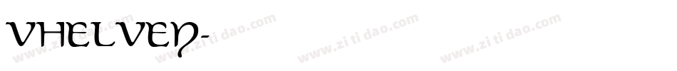 VHELVEN字体转换