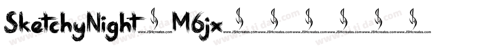 SketchyNight-M6jx字体转换