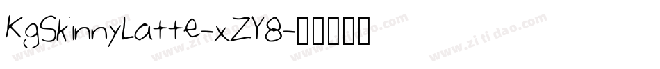 KgSkinnyLatte-xZY8字体转换