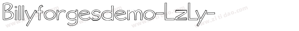 Billyforgesdemo-LzLy字体转换
