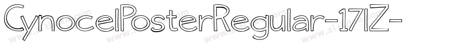 CynocelPosterRegular-17lZ字体转换