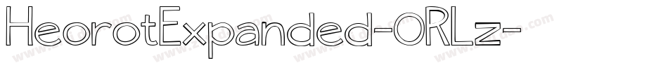 HeorotExpanded-0RLz字体转换
