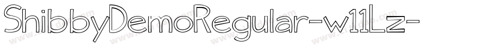 ShibbyDemoRegular-w11Lz字体转换 ShibbyDemoRegular-w11Lz字体转换