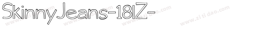 SkinnyJeans-18lZ字体转换