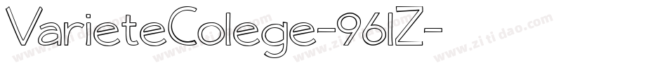 VarieteColege-96lZ字体转换