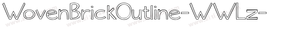 WovenBrickOutline-WWLz字体转换