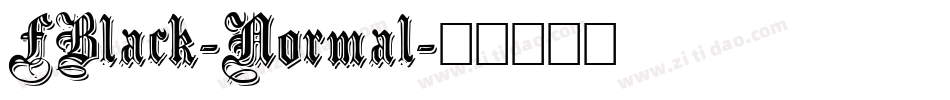 FBlack-Normal字体转换