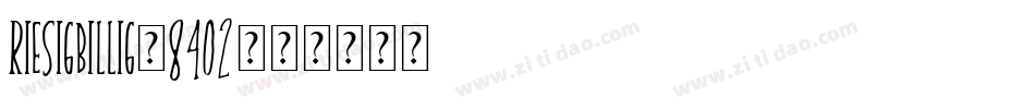 RiesigBillig-84o2字体转换