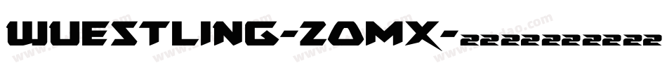 Wuestling-2OmX字体转换