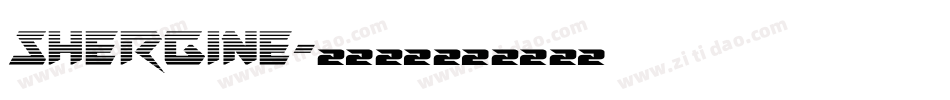 Shergine字体转换
