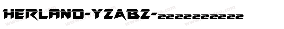 Herland-YzAB2字体转换