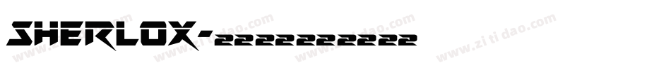 Sherlox字体转换