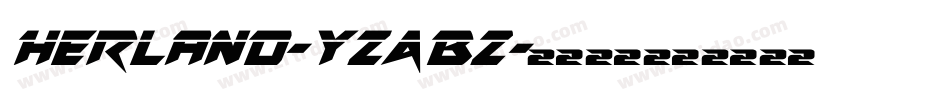 Herland-YzAB2字体转换