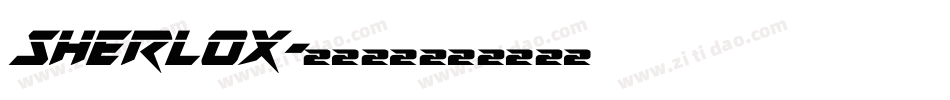 Sherlox字体转换