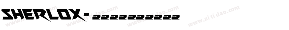 Sherlox字体转换