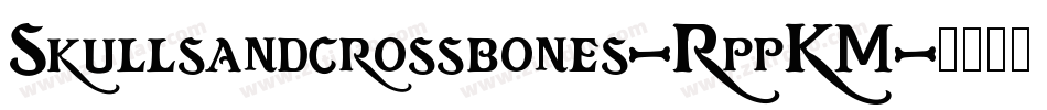 Skullsandcrossbones-RppKM字体转换