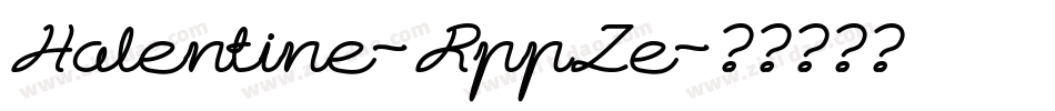 Halentine-RppZe字体转换