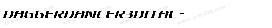 daggerdancer3dital字体转换