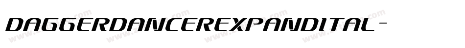 daggerdancerexpandital字体转换