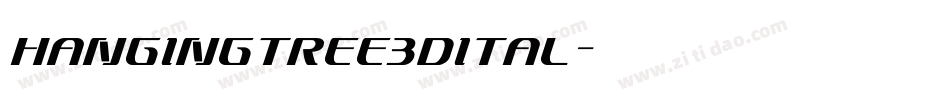 hangingtree3dital字体转换