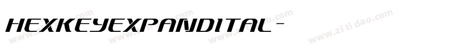 hexkeyexpandital字体转换