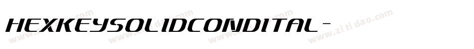 hexkeysolidcondital字体转换