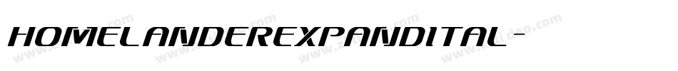 homelanderexpandital字体转换