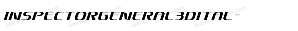 inspectorgeneral3dital字体转换